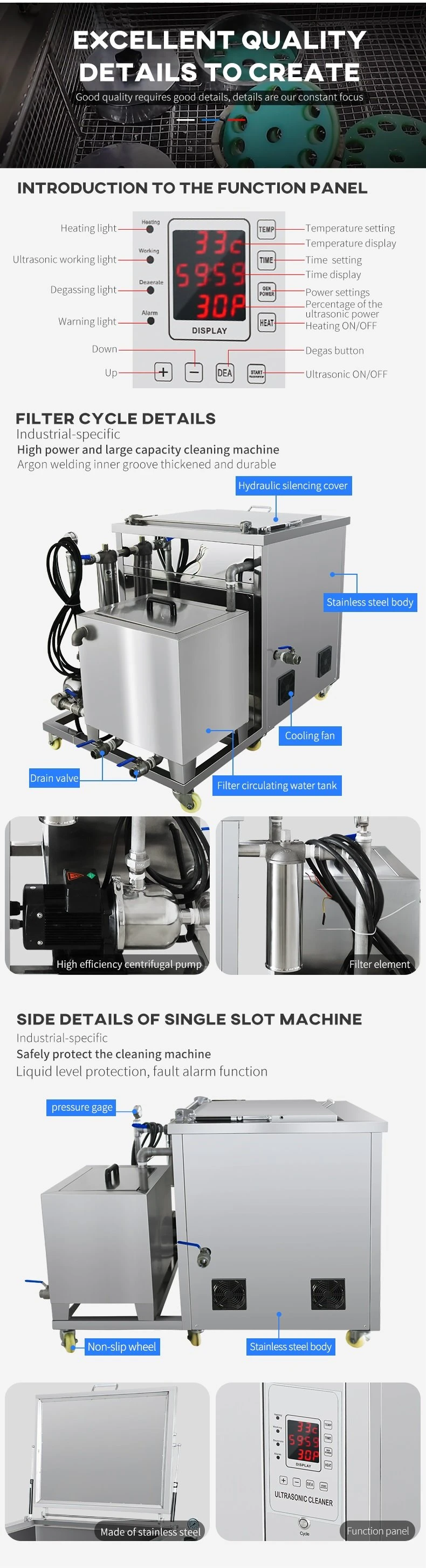 Oil Removal Ultrasonic Cleaning Machine